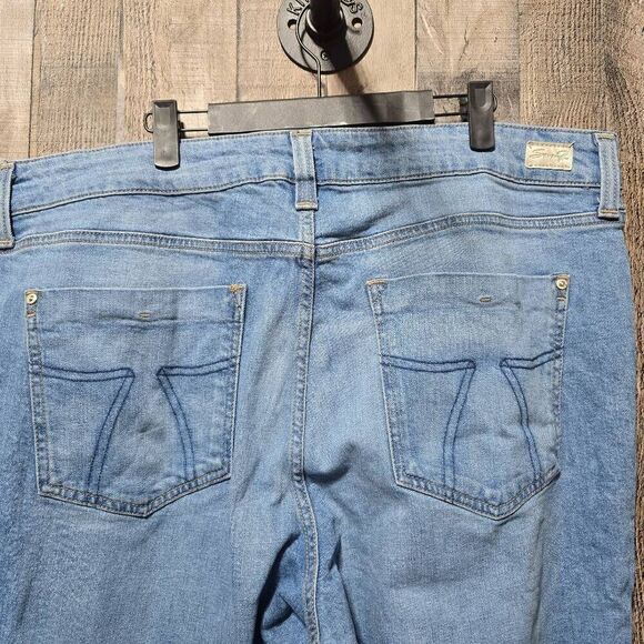 Seven7 Marilyn Boyfriend Raw Hem Jeans Plus Size - Picture 3 of 5